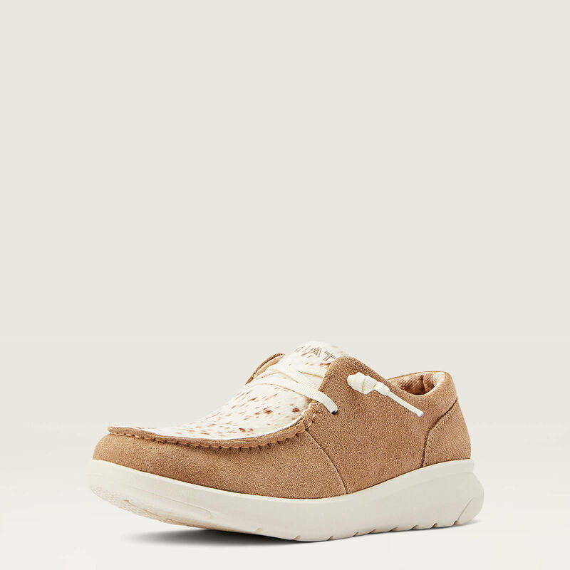 Ranchy Speckled Hide/Roughout Tan Hilo Shoes by Ariat