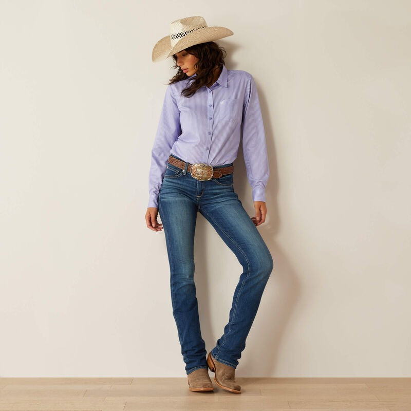 The Winner's Circle Kirby Pro Shirt by Ariat in Lilac