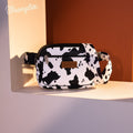The Dairy Delight Belt Bag by Wrangler in Black/White