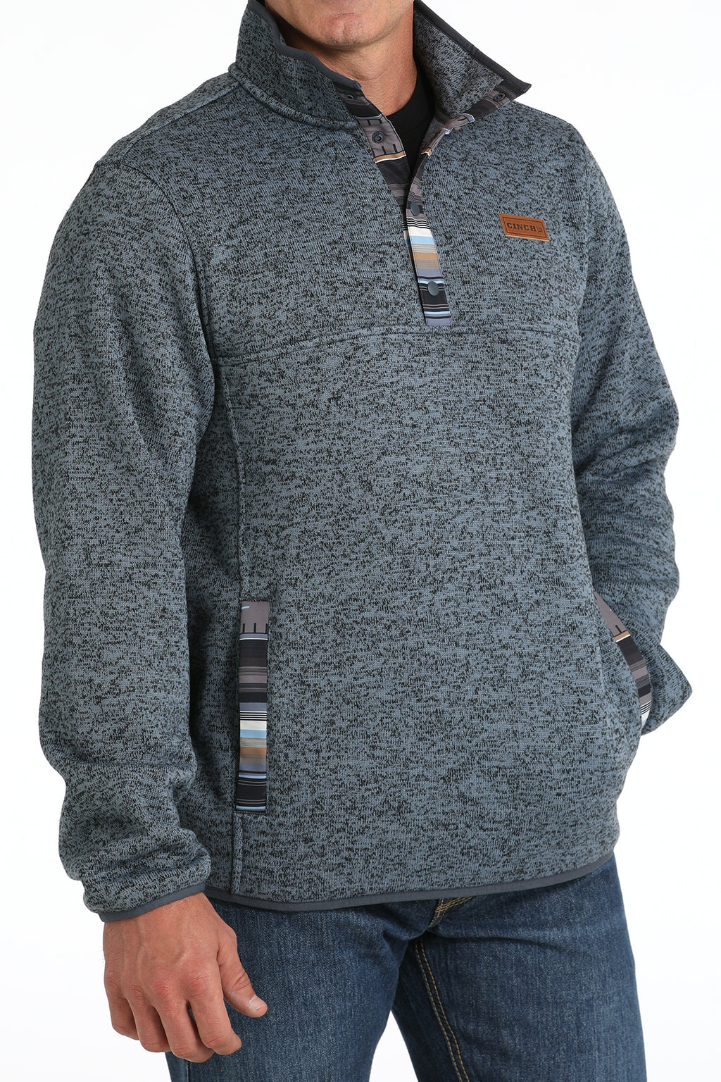 The Surf Ridge Fleece Snap Up Men's Sweater by Cinch