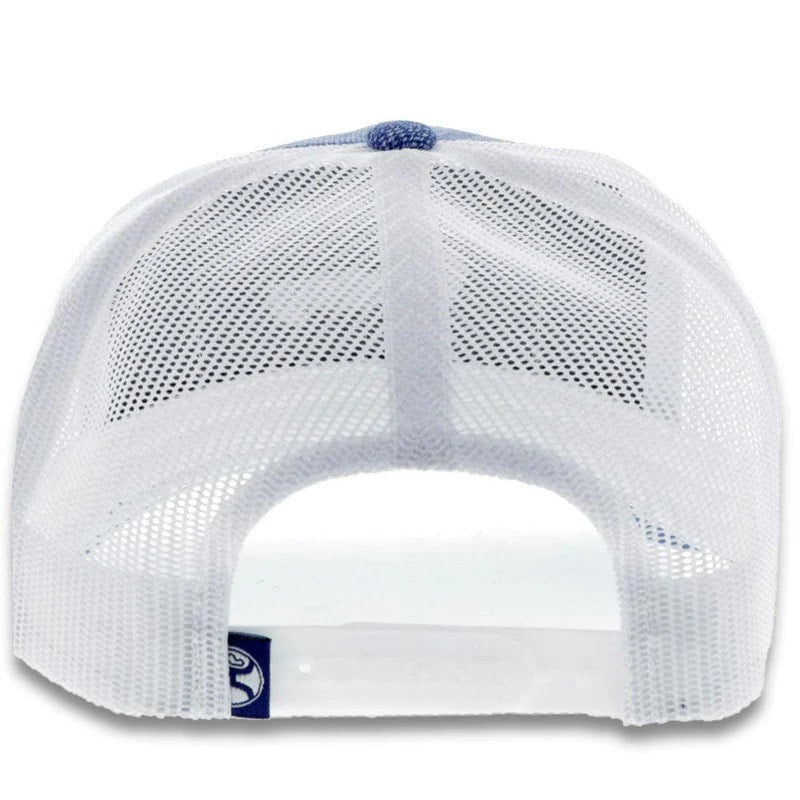 Throw Back Hat by Hooey in Denim/White