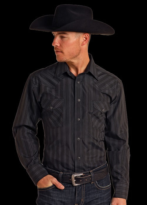 The Midnight Cowboy Pearl Snap Shirt by Panhandle
