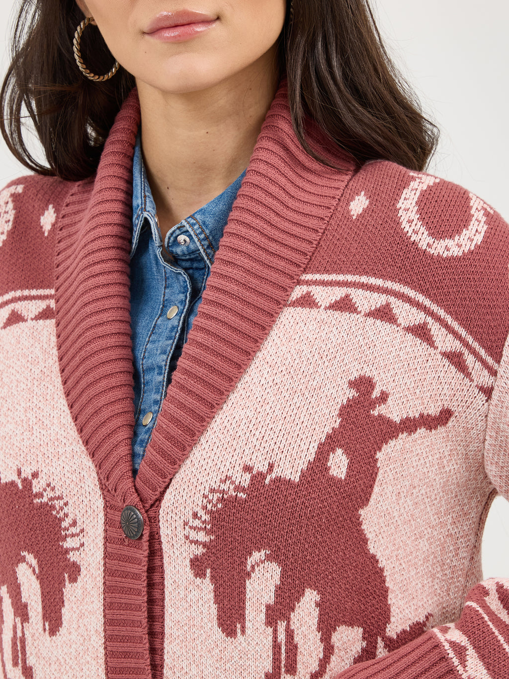 The Strawberry Milk Caballada Cardigan by Wrangler