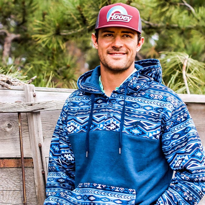 The Blue Ice Aztec Men's Hooey Hoodie