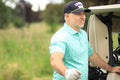 Cowboy Golf Hat by Hooey in Black/Lime