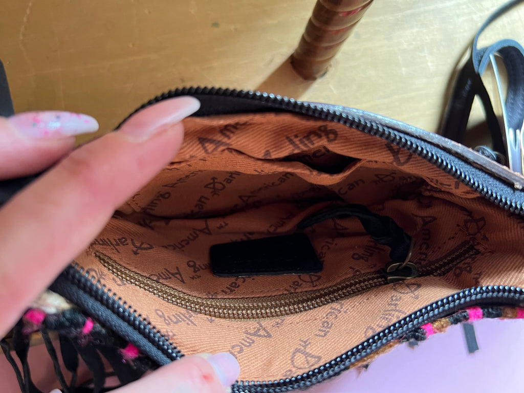 The Ranchette Wristlet Purse - Electric Pink