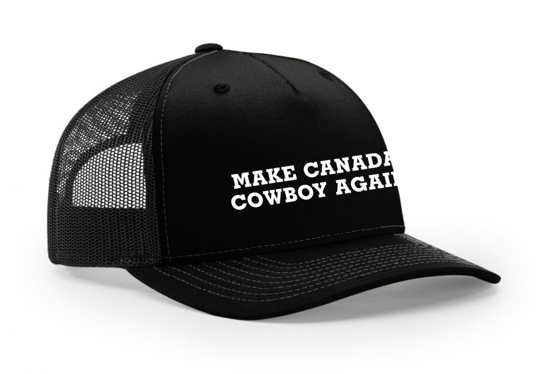 Make Canada Cowboy Again Hat in Black