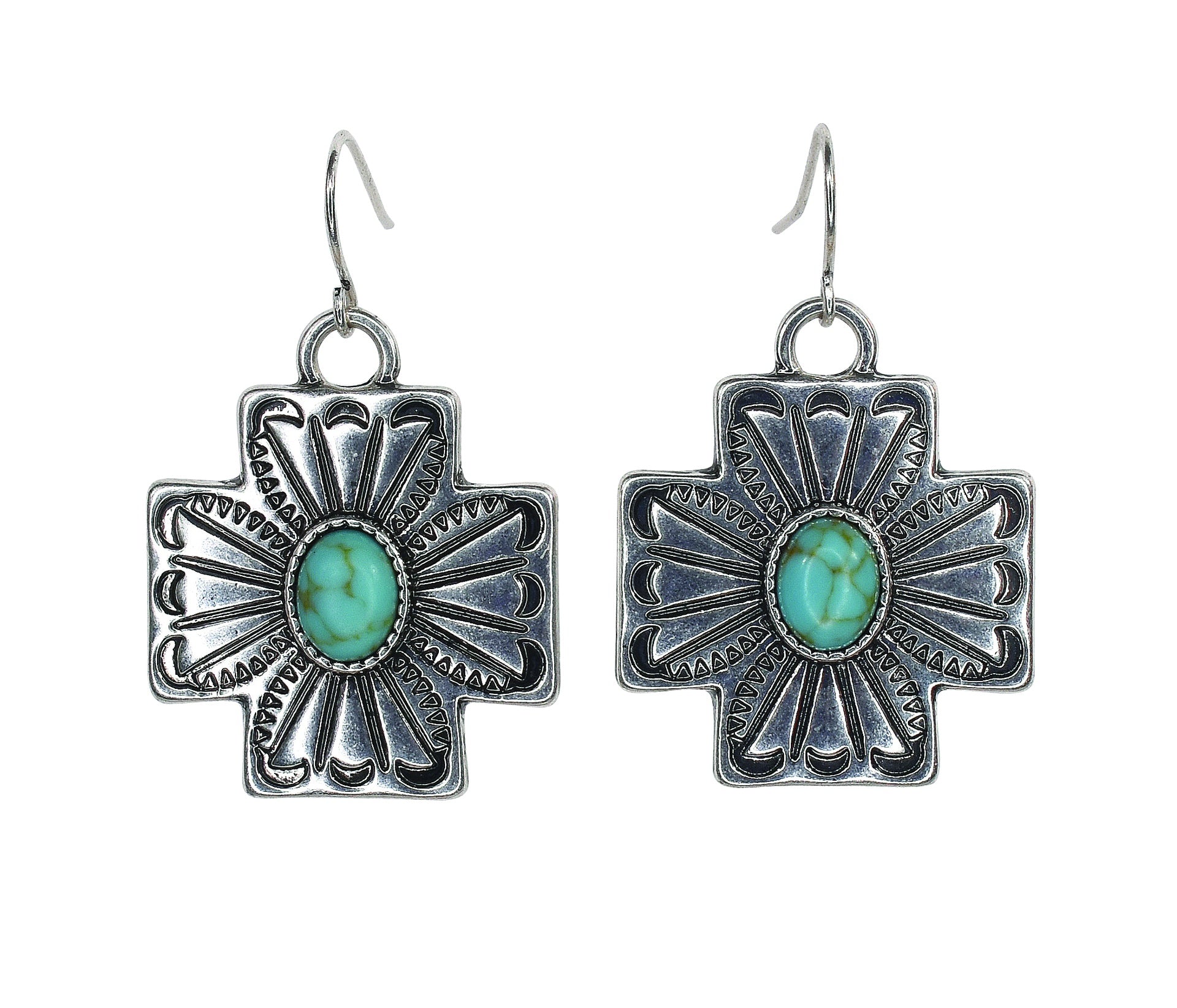 Cross Concho Earrings by Justin