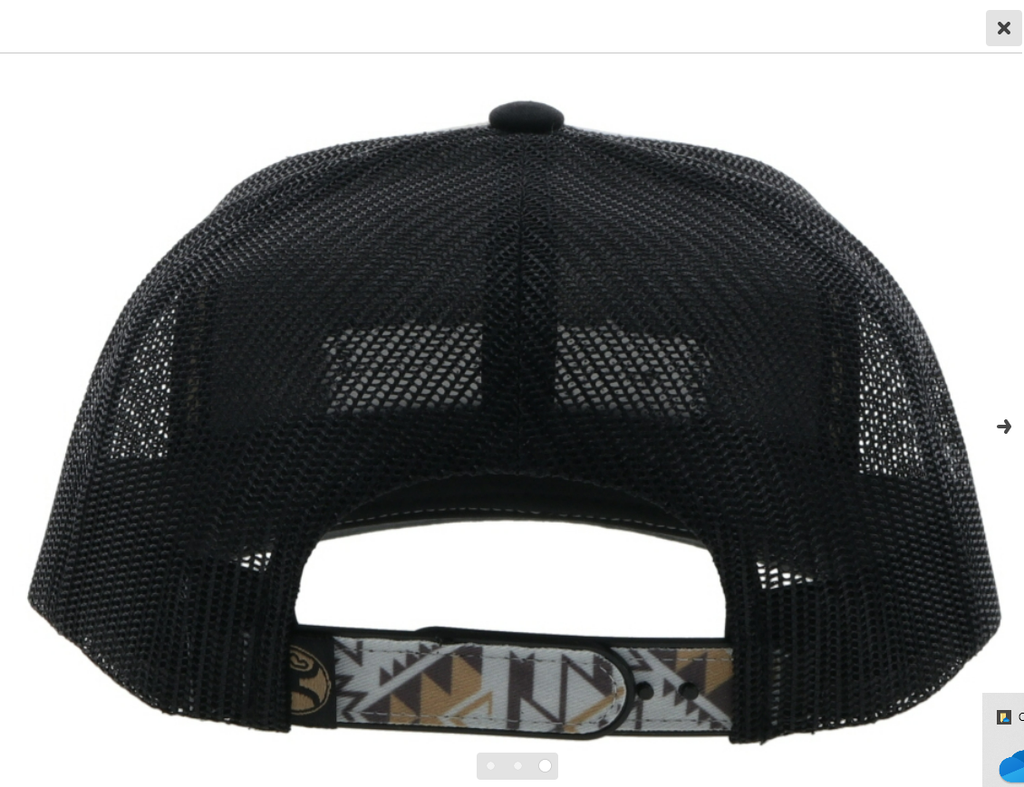 Lock Up Hat by Hooey Grey/Black YOUTH SIZE
