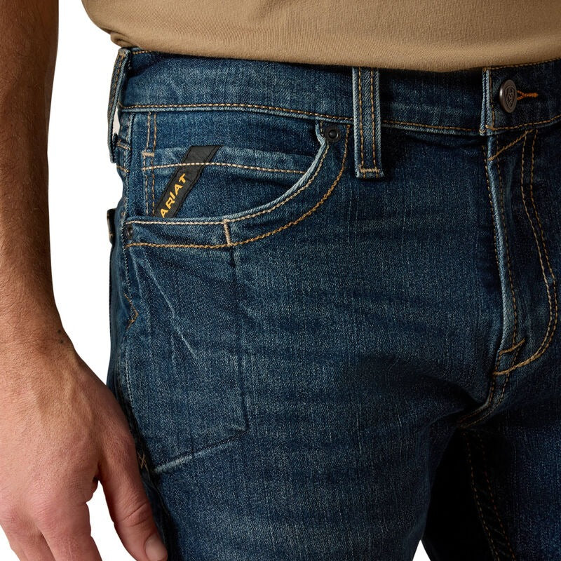 ARIAT Men's Rebar M7 Stackable Straight Leg Jeans - Bodie