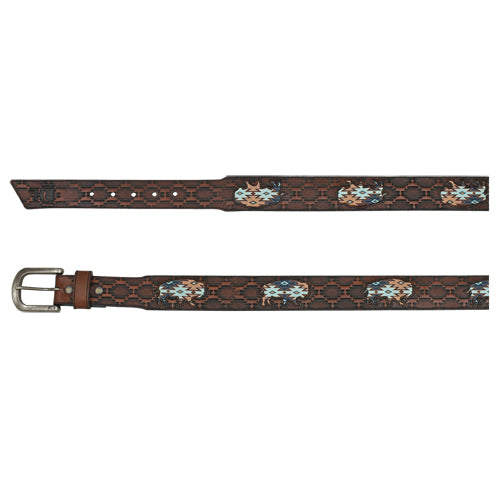 The Aztec Buffalo Belt By Red Dirt Hat Co.