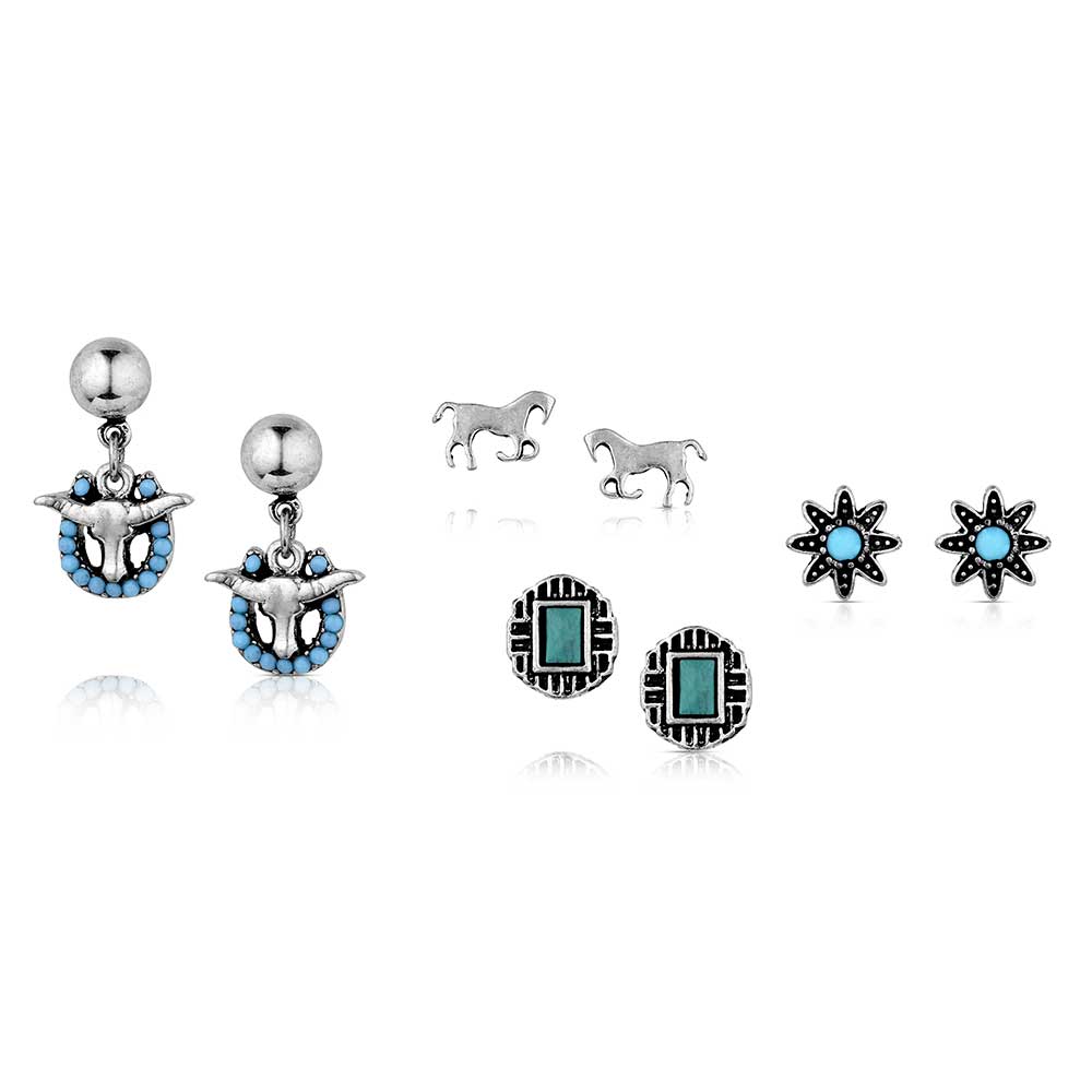 Everyday Western 4 pack Earring Set by Montana Attitude