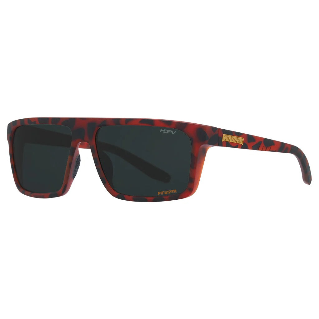 The Turboshaft Landlocked HDPV Polarized Smoke Sunglasses by Pit Viper