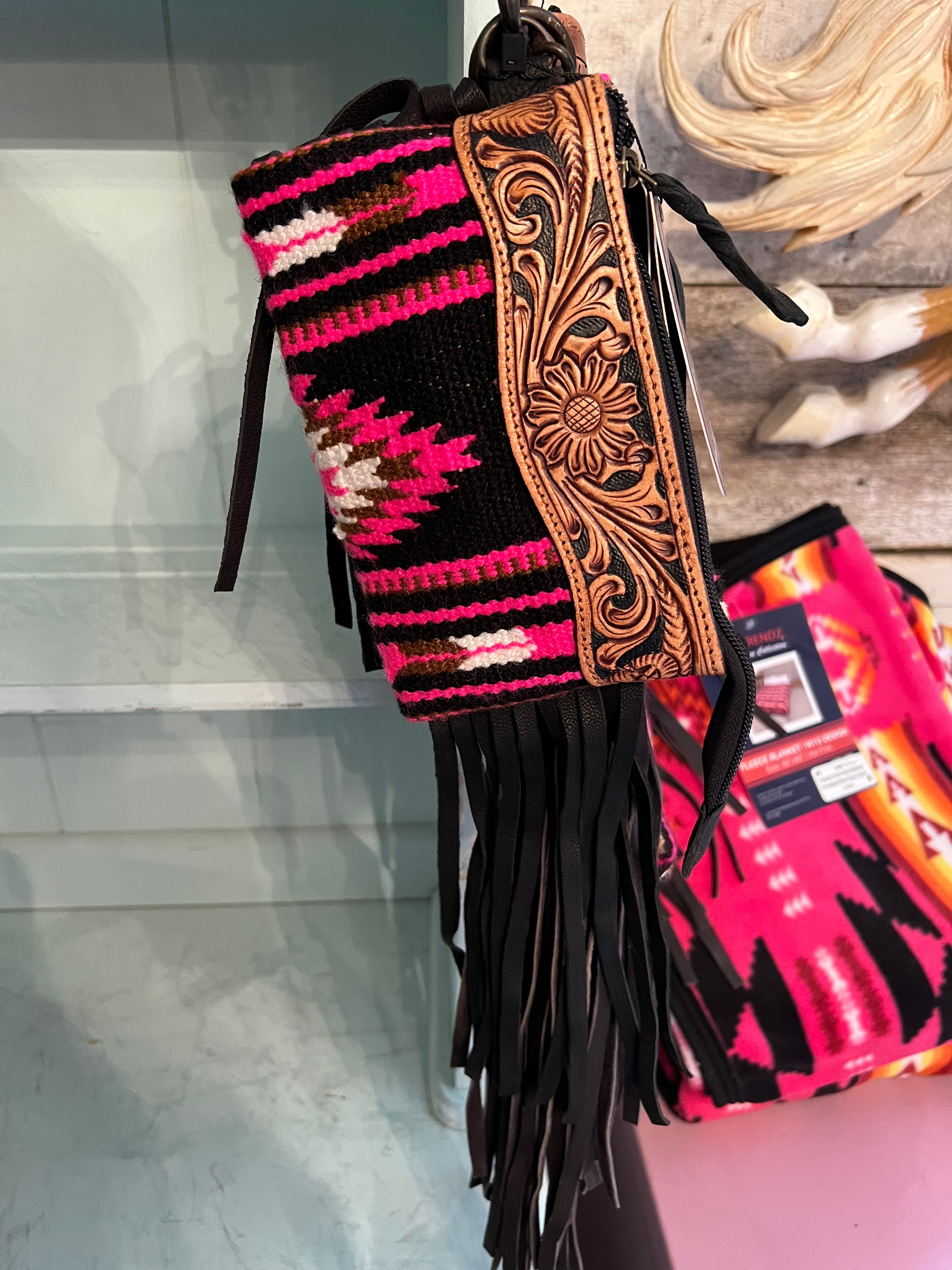 The Ranchette Wristlet Purse - Electric Pink