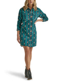 The 90's Cowgirl Corduroy Shirt Dress by Wrangler Retro