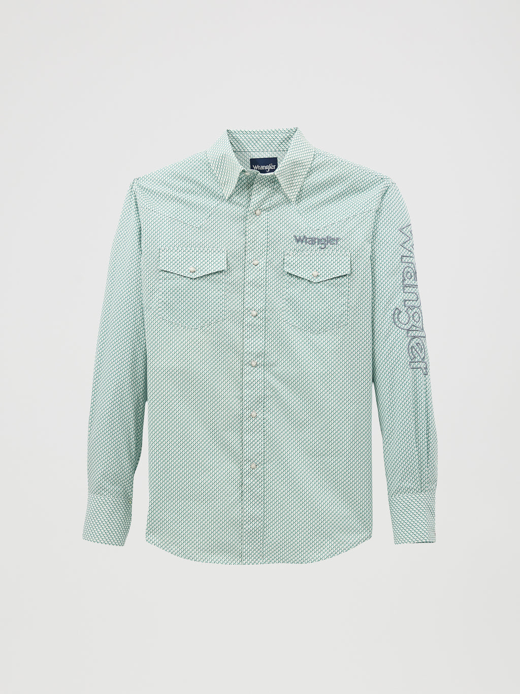 The Rodeo Classic Pearl Snap Shirt by Wrangler - Limestone