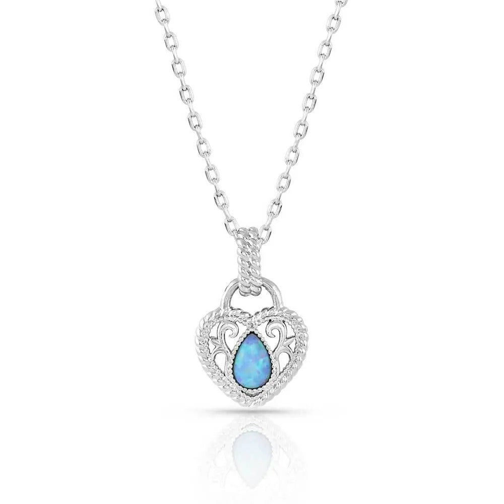 Gleeful Heart Silver Necklace by Montana Silversmiths