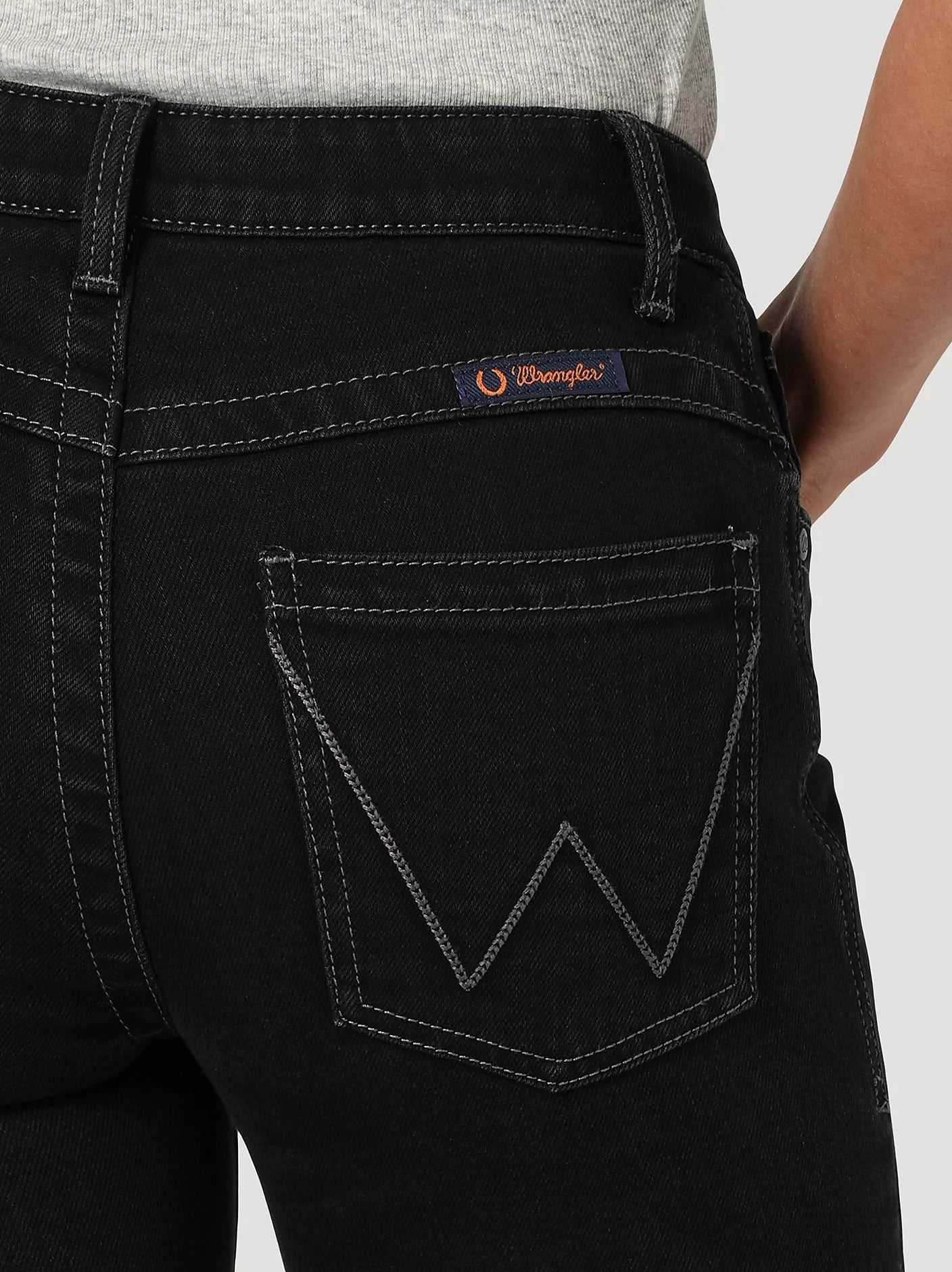 The Rollin' Coal Black Willow Jeans by Wrangler