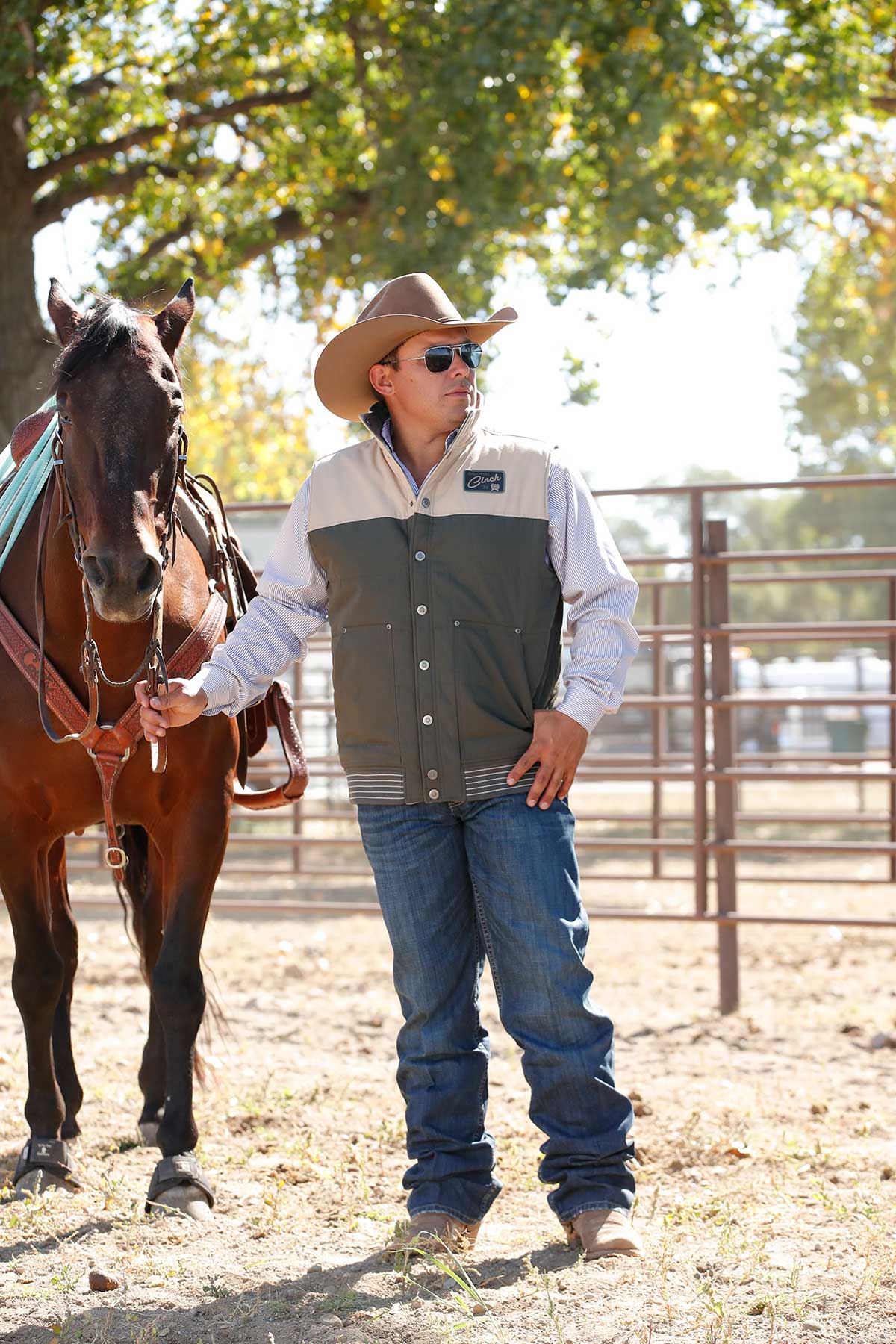 The River's Bend Men's Reversible Vest by Cinch