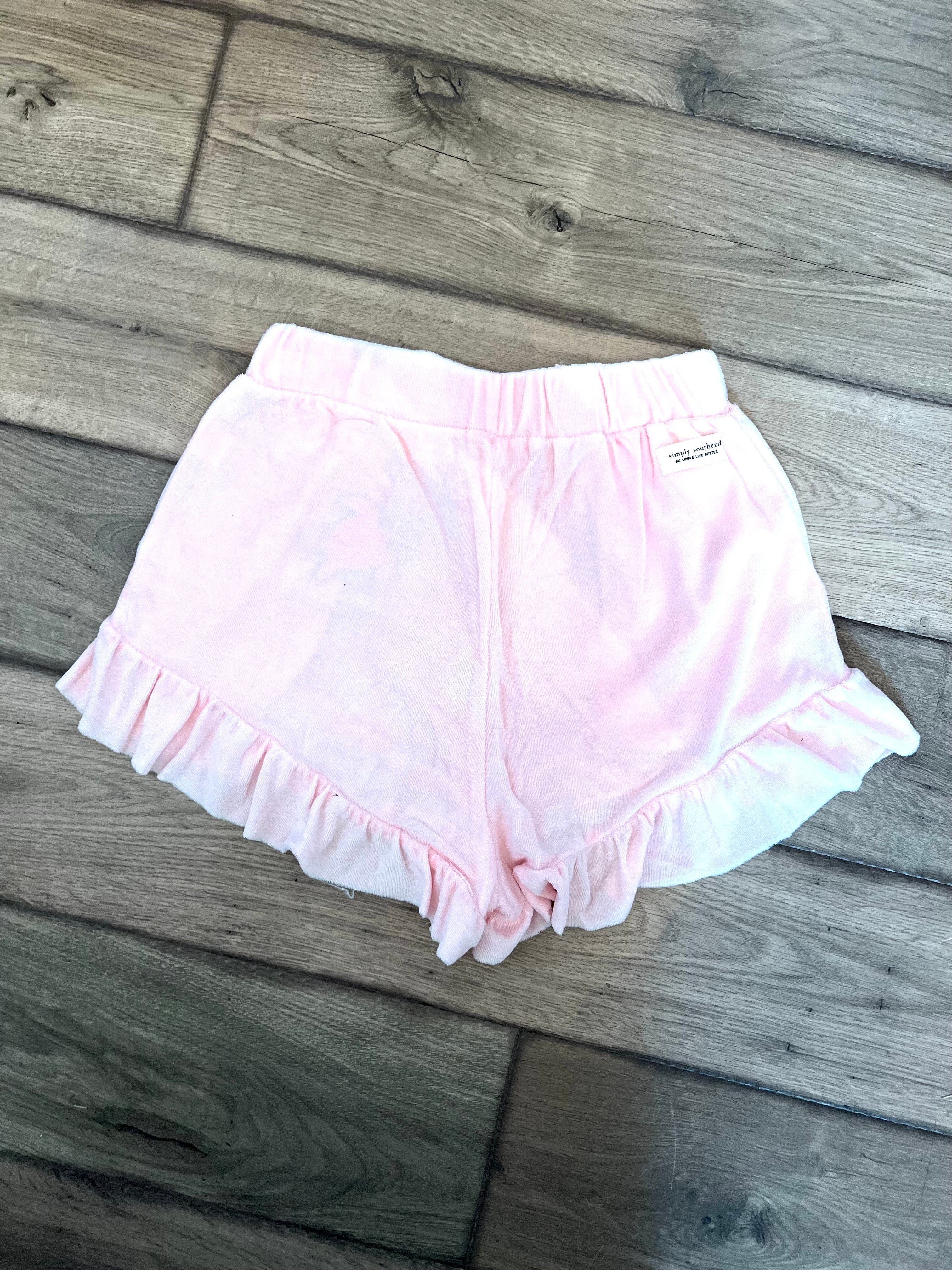 The Daisy Duke Ruffle Shorts - Baby Pink