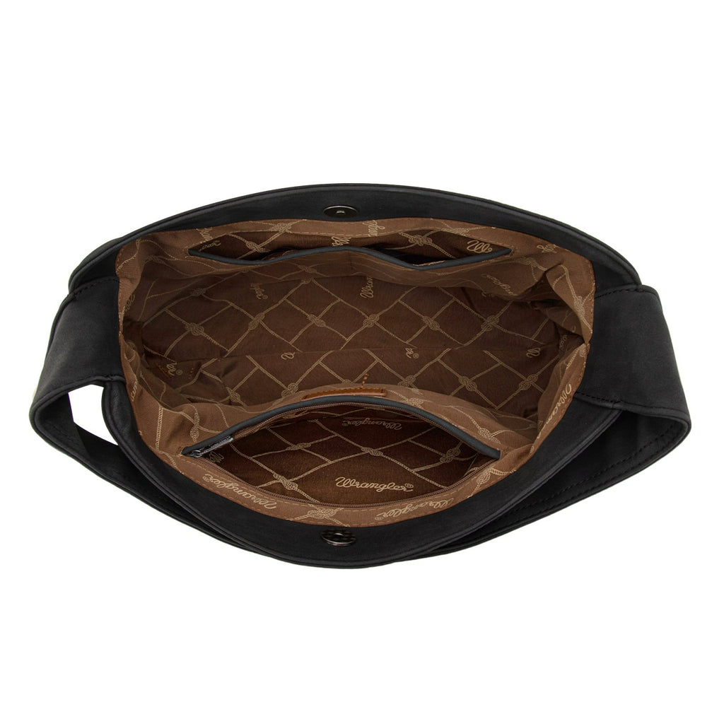 The Tracy Hobo Purse by Wrangler in Black