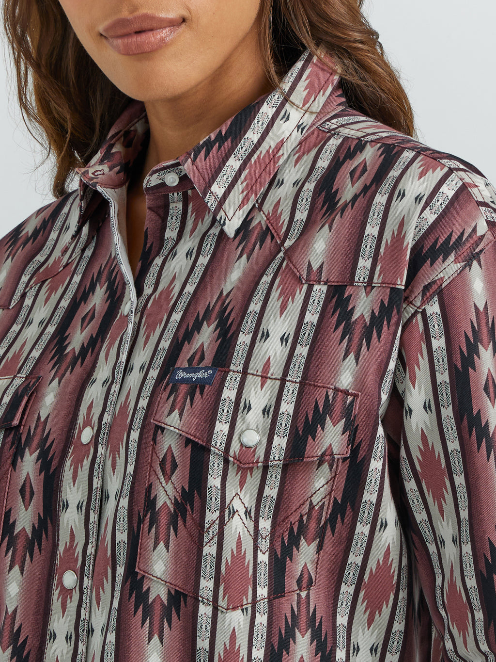 The Callie Joe Aztec Snap Shirt by Wrangler