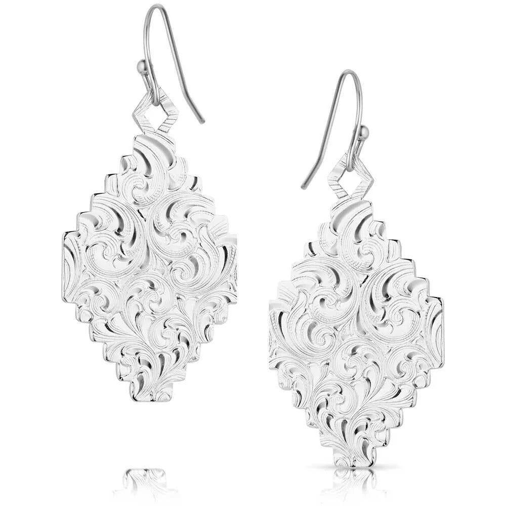 Diamond of the West Turquoise Earrings by Montana Silversmiths