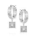Desert Whirl Engraved Hoop Earrings by Montana Silversmiths