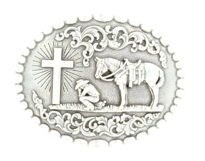 The Cowboys Prayer Belt Buckle by Nocona