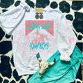 Long Live Cowboys Punky Pink Splattered Sweatshirt