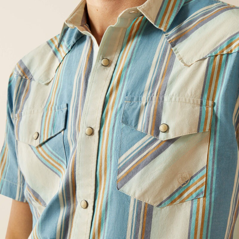 The Hilton Men's SS Pearl Snap Shirt by Ariat