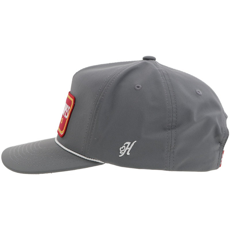 Cactus Ropes Hat By Hooey - Grey w/Red Patch