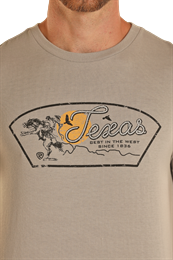 Texas Tee by Rock & Roll Denim in Gunsmoke Grey