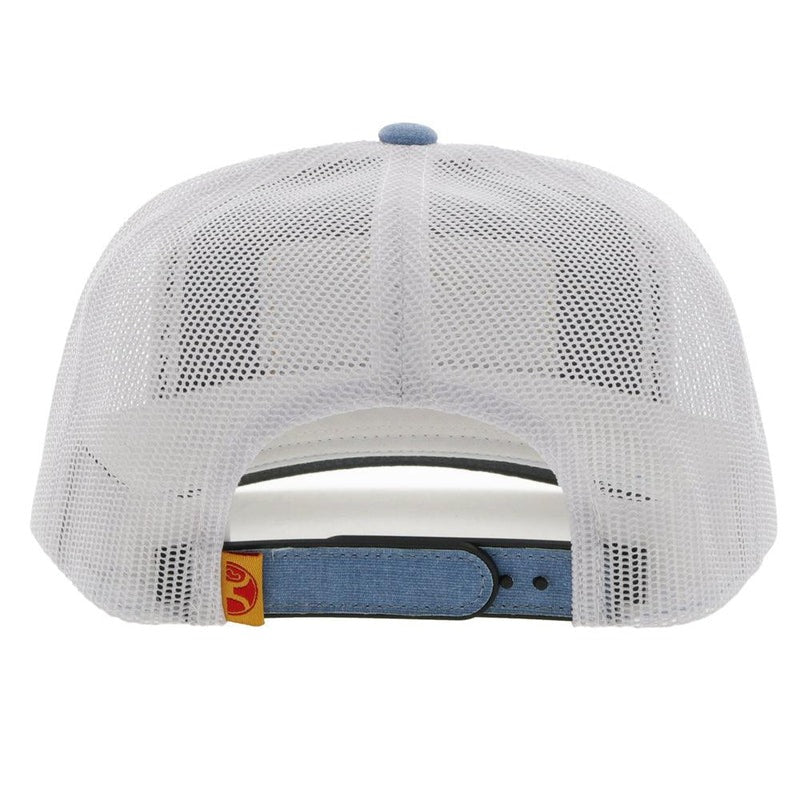 Rank Stock by Hooey Denim Blue/White Hat