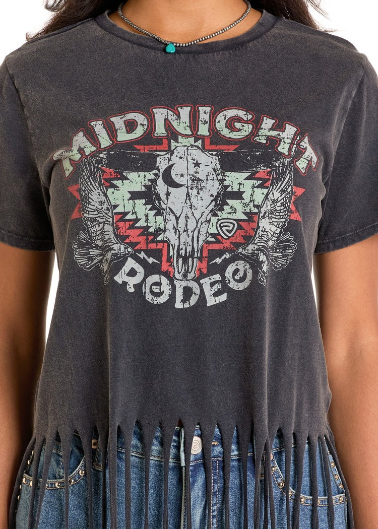Midnight Rodeo Fringe Tee by Rock & Roll Denim
