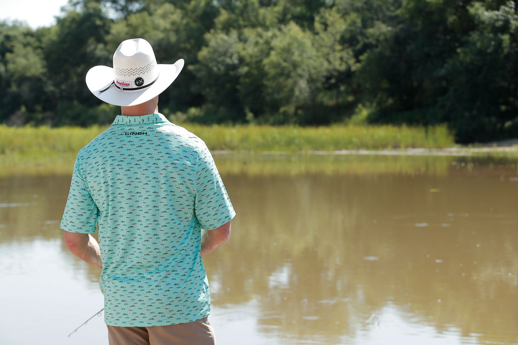 The Gone Fishin' Arenaflex Polo Shirt by Cinch
