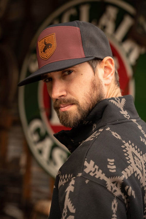Roughy Hat by Hooey Maroon/Black
