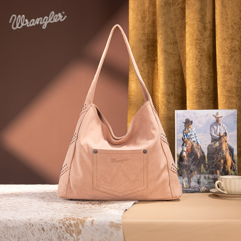 The Tracy Hobo Purse by Wrangler in Dark Pink