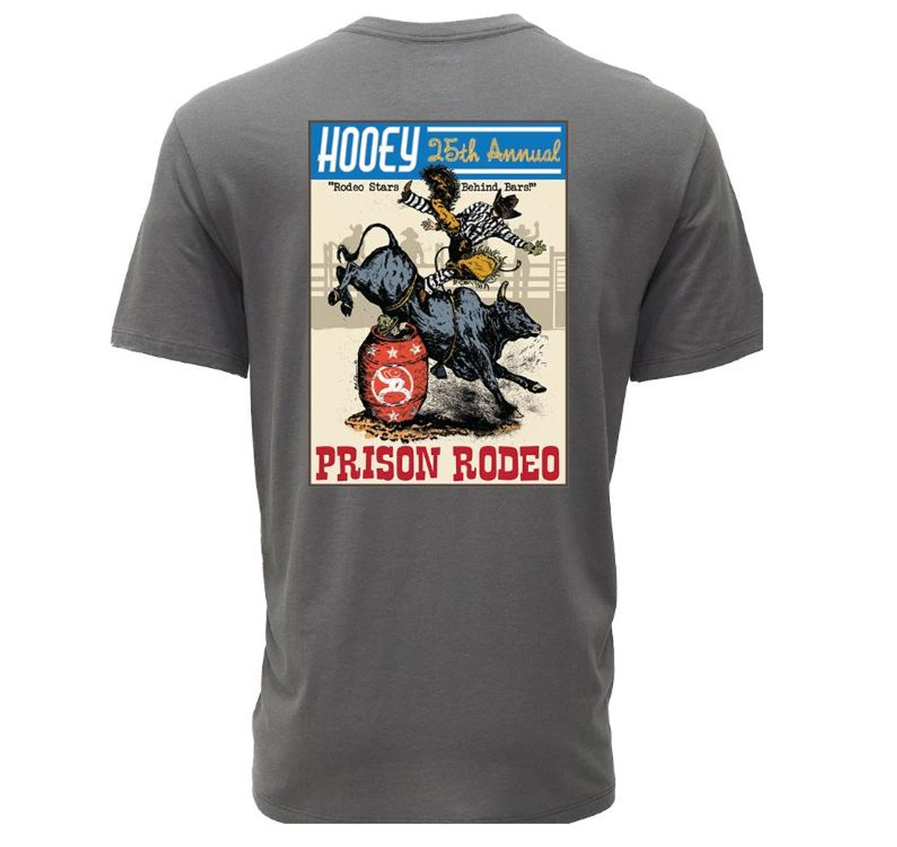 The Prison Rodeo Men's Tee by Hooey - Steel Grey
