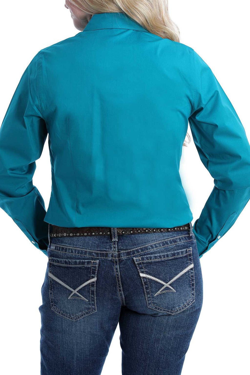 Tuscan Teal Button Up Shirt by Cinch