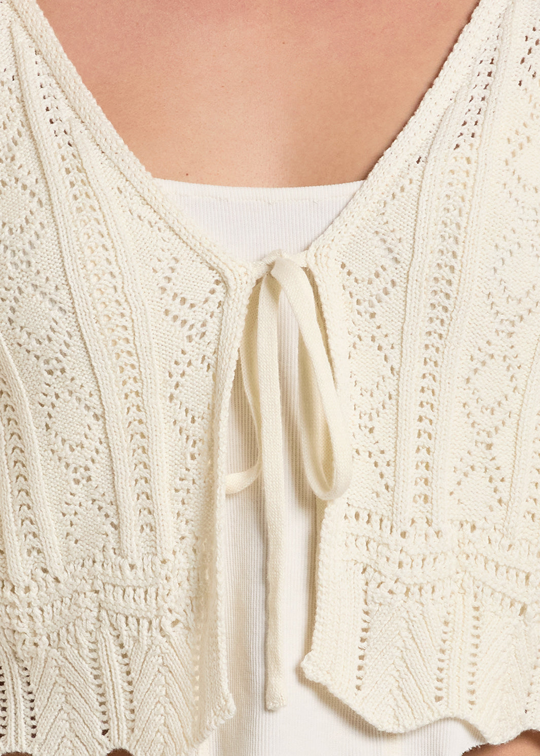 Daisy Mae Crochet Tie Front Cardigan by Rock & Roll Cowgirl
