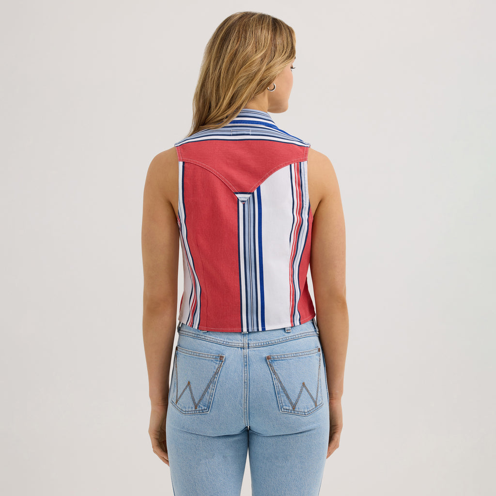 The Buds & Suds Sleeveless Pearl Snap by Wrangler