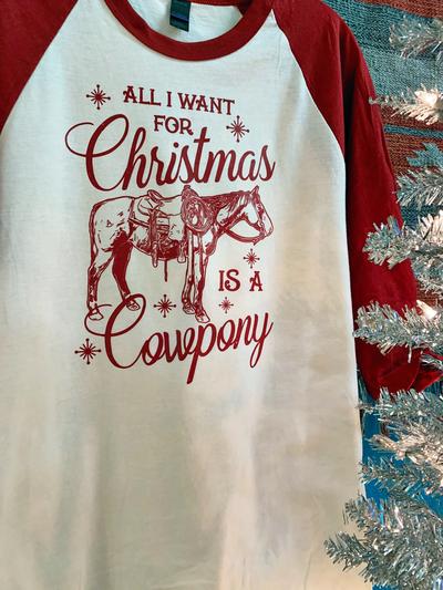 Cowpony Christmas Top