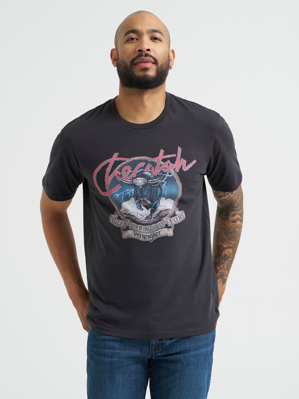 "Unleased Fury" Men's T-shirt by Wrangler