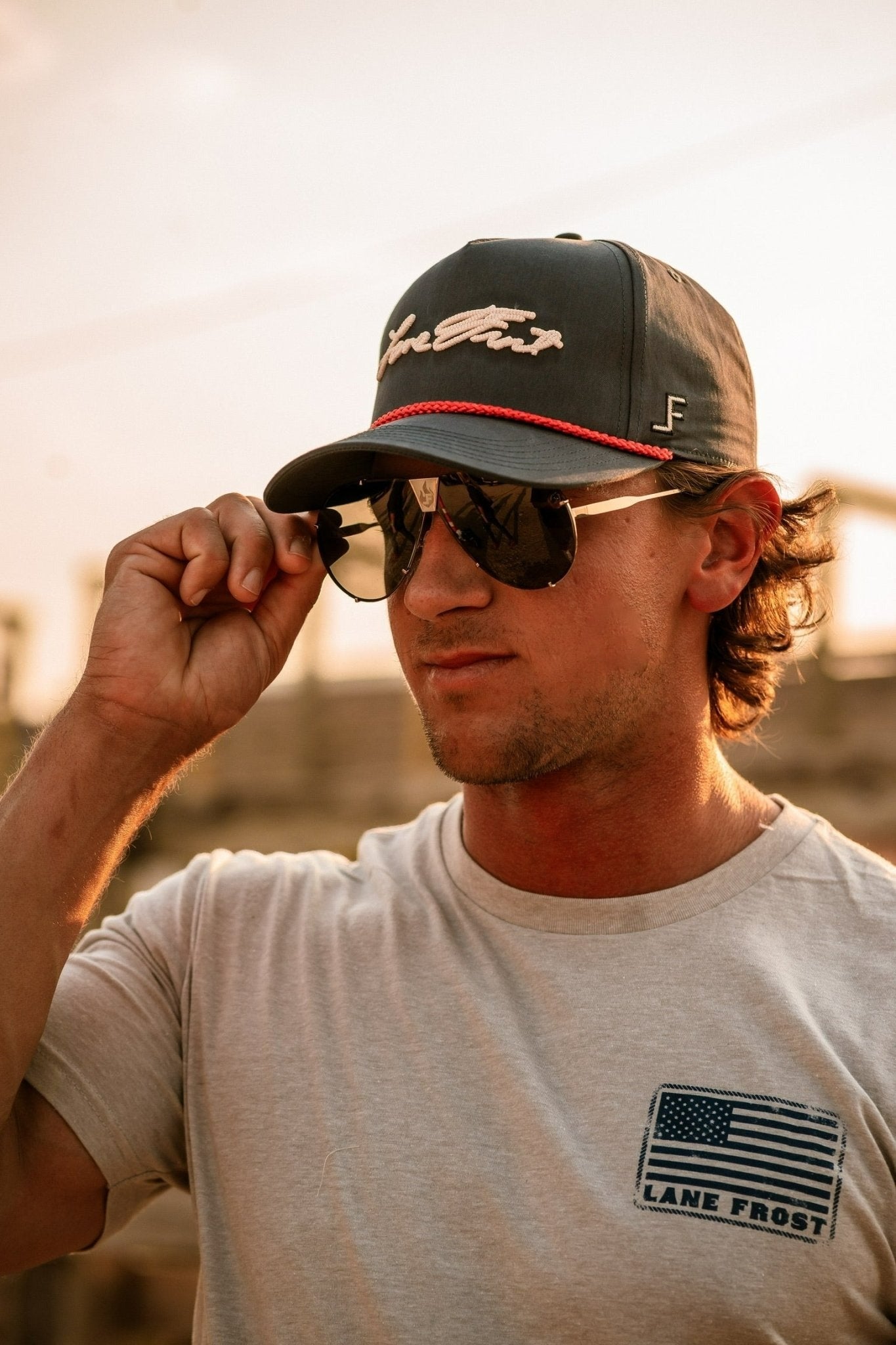 Lane In Sliver Sunglasses By American Bonfire
