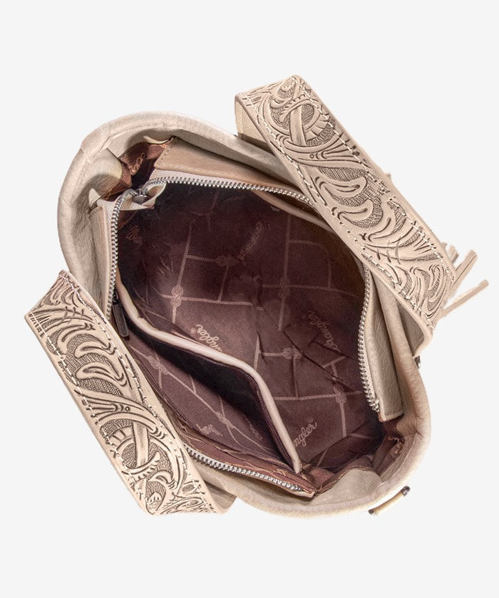 The High Brow Cat Wrangler Purse in Cremello