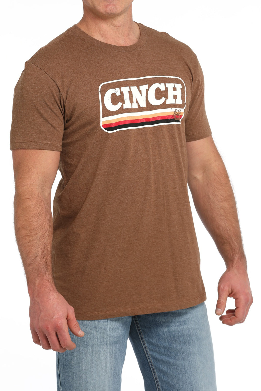 Farm Class Cinch Men's Tee in Dirt Road Brown