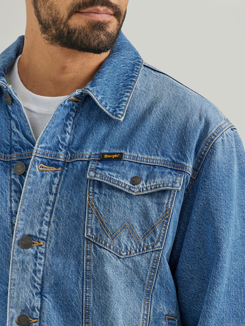 Lined Rodeo Night Men's Denim Jacket by Wrangler