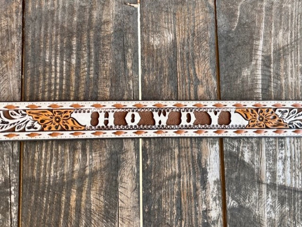 Howdy Honey Buckstitch Belt by Angel Ranch