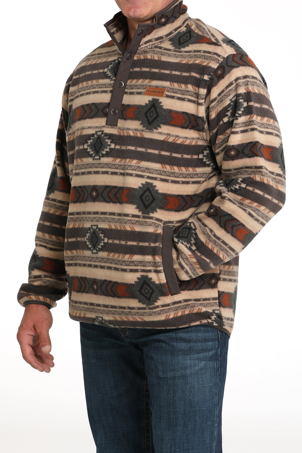 The Jaks Ridge Polar Fleece Snap Up Men's Sweater by Cinch